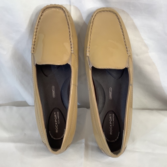 Euc Rockport total Motion taupe flats Loafers Adiprene sz. 9 ladies - Picture 7 of 11